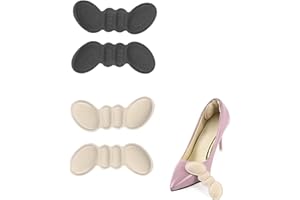TingDongWei 2 Pares Talón de las Plantillas Zapato Evitar Rozaduras, Plantillas, Agarre Almohadilla Talon Cómodoreducir Almohadillas para Talón Talonera Antideslizante Plantillas