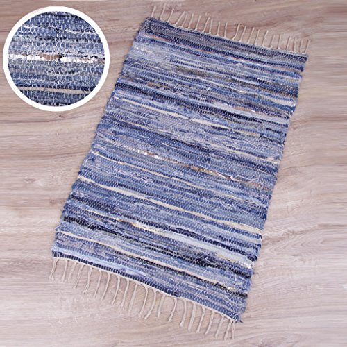 Flickenteppich Jeans 120x180cm Jeans Leather - 2