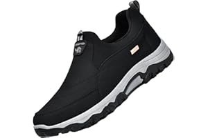 Aocase Chaussures Orthopédiques Pied Large Homme Mocassins Slip on Loafers Homme Chaussures de Randonnée Basses Chaussures de Sport à Enfiler pour Homme,Noir,43/265mm