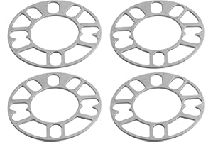 Yuikome 4 StüCk Aluminium Rad Spurverbreiterungen Unterlegscheiben Platte Auto Rad Spurverbreiterungen 3Mm Bolzen für 4X100 4X114,3 5X100 5X108 5X114,3 5X120