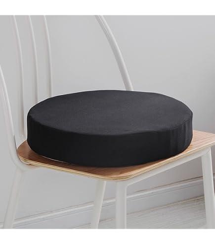 uyeoco Set de 4/2/1 Pièces Galette de Chaise Ronde 35cm/40cm/50cm/45cm Exterieur Intérieur Coussin de Chaise Décoration Jardin Terrasse Patio(E6, 1PC 25x25X6cm
