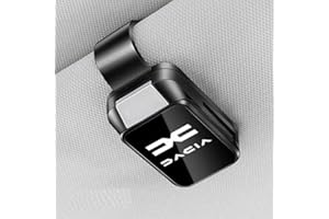 XVBFSC Porte-Lunettes Voiture pour Dacia Duster III 2024, Support Lunettes Anti-Dérapant Support Lunettes de Soleil et Cartes Accessoire Auto,Bla-CK