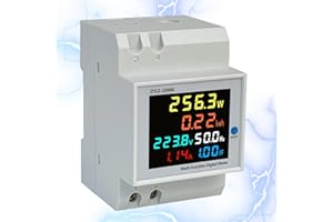 ‎AIFIZO AIFIZO Stromzähler Hutschiene AC40-300V 100A Digitaler Energiezähler passend für Hutschiene 6in1 Digitaler Stromzähler Hutschiene AC40-300V 100A Digitaler Energiezähler passend für Hutschiene