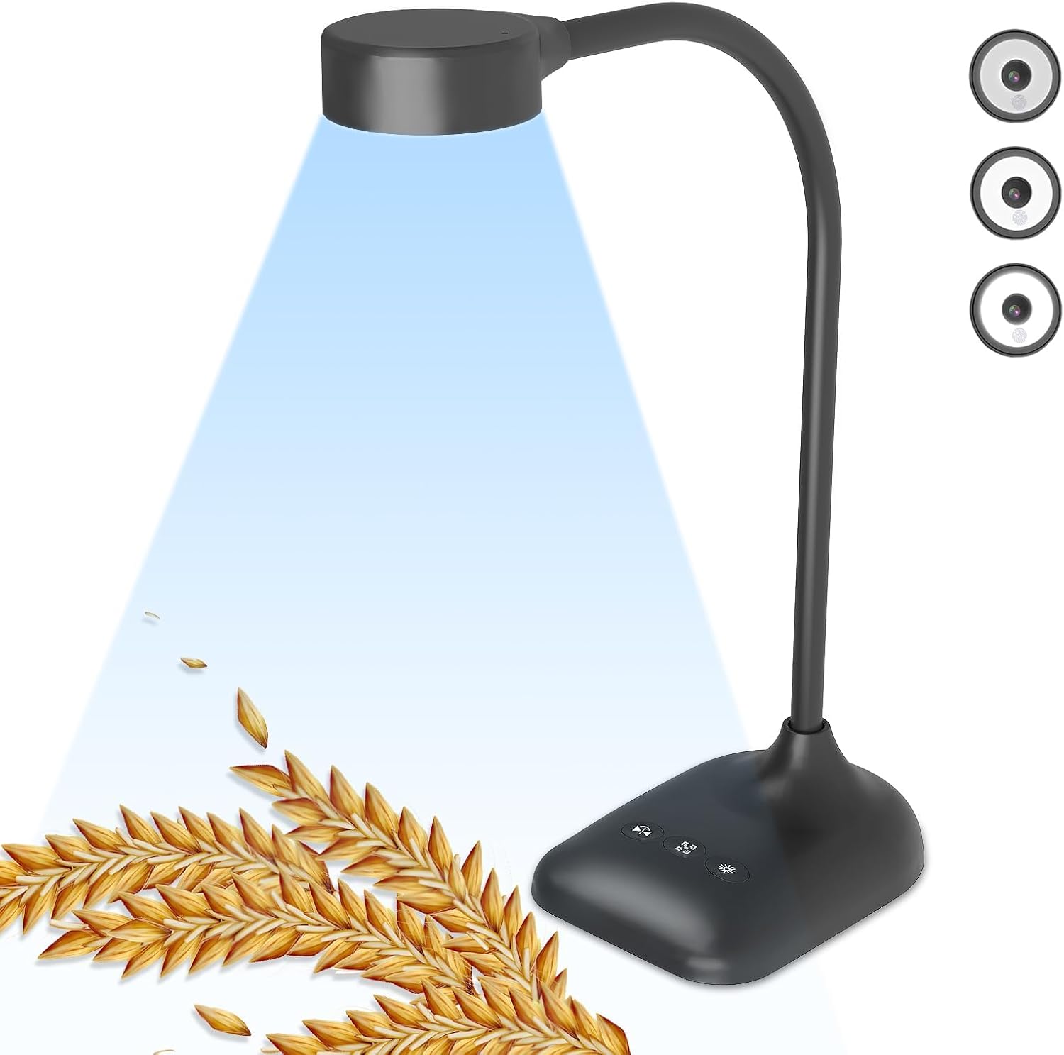 THUSTAND Visualiser for Teaching, USB Document Camera, PC Viewers for Classroom with LED Light, Auto Focus, Image Invert, Fold, for Mac OS, Windows, Chromebook, for Distance Learning, Draw Online