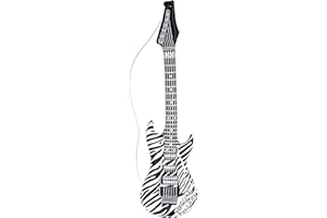 W WIDMANN MILANO Party Fashion - Aufblasbare Gitarre, Länge circa 105 cm, Instrument, Luftgitarre, Mottoparty, Karneval