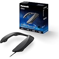 Panasonic SC-GN01 Gaming Nacken-Lautsprecher (eingebautes Mikrofon, USB, leicht, auch perfekt für Home Office) schwarz
