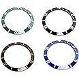 NIBEMINENT 4pcs Ceramic Watch Bezel Insert Wristwatch Bezel Insert Ring Replacement Parts 38mm