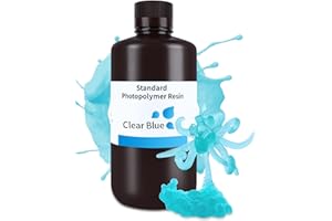 ELEGOO 3D Drucker Resin Transparent Blau 1000g, LCD 405nm UV Schnelle Aushärtung Standard Printer Resin