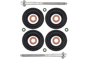 CANJPTON Kit de juntas de inyectores Kit de juntas de terminales de inyectores Compatible con FORD TRANSIT MK7 2.2 TDCi 6C1Q6K780AB 6C1Q9M577AB 6C1Q9K546BC 6C1Q9K546AC