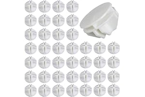 MaYuLa 40Pcs Wire Cube Plastic Connectors White Interlocking Connectors Wire Grid Bucket Storage Clasp Buckle Clip for Cube Storage Shelving DIY Storage Cabinet Modular Organizer Closet