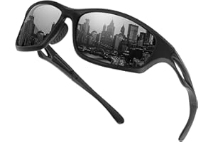 Occffy Polarisierte Sportbrille Sonnenbrille Fahrradbrille mit UV400 Schutz für Herren Autofahren Laufen Radfahren Angeln Golf TR90