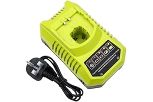 Bonadget 4.0A Dual Port P117 Battery Charger Compatible with Ryobi One Plus 12V 14.4V 18V Li-ion & Ni-MH Battery RB18L50 P108 RB18L25 RB18L40 RB18L15 RB18L13 P108 P107