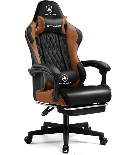 Poltrona Da Gaming LUCKRACER Regolabile Con Poggiapiedi, Blu