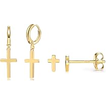 SOFIA MILANI Damen Ohrringe – 925 Silber Kreuz Mit Zirkonia, Nickelfrei