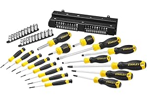 STANLEY STHT0-62143 Set 57 Pezzi Giraviti e Inserti e Chiavi a Bussola