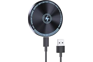 BAYITE Mag-Safe Charger for iPhone Charging Station, Magnetic Charging Station Inductive Wireless Charging Pad Compatible with iPhone 16 15 14 13 12 Series and AirPods 4 3 2 Pro