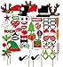 Produktbild BeautyG 50pcs DIY Weihnachtsfoto-Standstütze-Installationssatz auf einem Stock für Partei-Versorgungsmaterialien