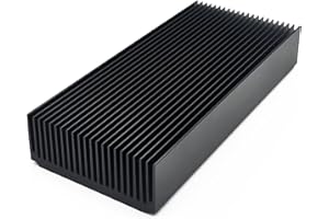 AWXLUMV Aluminum Large Heatsink 5.91''x2.72''x1.06'' inch /150x69x27mm Heat Sink Cooling Black Oxide Radiator 22 Fin for Computer LED Chip Power Charger Router Amplifier