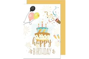 Edition Seidel Biglietto d'auguri Premium con goffratura e busta dorate. Biglietto di auguri biglietto di auguri billet compleanno buon compleanno uomo donna (G2650 SW022)