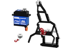 INJORA INJS2065-360 Waterproof 7KG Winch Servo & Tow Truck Crane Kit for 1/18 TRX4M