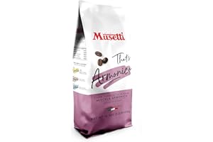 Caffè Musetti, Caffè in Grani Miscela Armonico, Intensità 4/5 con Note di Cacao e Nocciola, Qualità Arabica e Robusta, dal Gusto Intenso e Bilanciato, Retrogusto Pieno e Persistente, 1 Kg