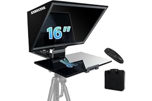ANDYCINE T16 Teleprompter aus Aluminiumlegierung, Kompatibel mit Ipad, Tablet, Monitor bis zu 16 Zoll, Tragbar für DSLR-Kamera, Interview VLOG Videoaufzeichnung mit Tasche