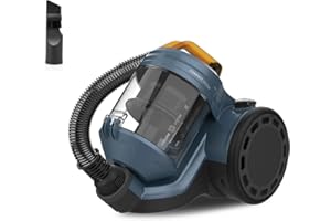 Taurus Homeland Cyclone - Aspirador de Trineo sin Bolsa, 800W, 18Kpa de succión, filtrado ciclónico + Hepa, Zapata depósito 2L, Cable 5m, Zapata Dual Pro Air, Accesorio 2 en 1 Lanza y Cepillo