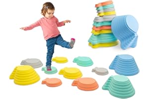 Arkyomi Pierres d'équilibre pour enfants - Pierres empilables pour équilibrer les pierres de rivière - Grandes pierres d'équilibre - Pierres de rivière - Pierres de rivière