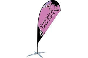 BGF Beachflag Friseur Salon Werbung T1 Friseurbedarf über 2,4m Friseureinrichtung