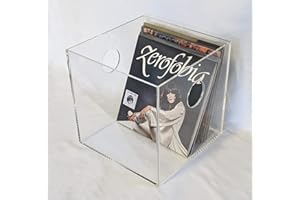 Cavinato acrylics - Contenitore portadischi vinili in plexiglass Trasparente.