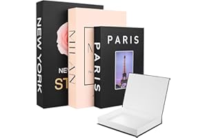 HAOCHEN 3 Pz Libri Decorativi Arredamento, Set di Libri Finti Decorativi Design, Scatola Portaoggetti Scatole Decorative, Libro Contenitore per Ufficio, Tavolini da Caffè, Arredamento per Casa Home Decor