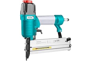 TOTAL TOOLS Clavadora corchetera neumática 15-50mm TAT81501 (Incluye grapas y clavos)