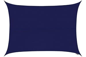 Kookaburra Waterproof Garden Sun Shade Sail Canopy in Blue 98% UV Block (3m x 2m Rectangle)