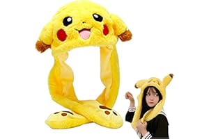 BAYINBROOK Bewegliche Ohren Plüsch Hut, Mütze mit Beweglichen Ohren, Plüsch Hase Hut für Cosplay, Niedlicher Plüsch Hut, Plüsch Hüte Lustige, Tier Plüsch Hut für Halloween Party Geschenke Geburtstag