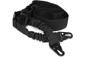 BAIGIO 2 Punto Rifle Sling Multiusos Pistola Ajustable Correa Táctica de Hombro Cuerda con Cordón Elástico para la Caza Camping Deportes al Aire Libre