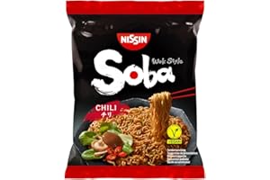 NISSIN- Soba Bag - Saveur Chili - 1 carton de 9 sachets de 111g