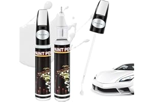 Penriter 2 Pièces Stylo Retouche Peinture Blanc 24Ml, Retouche Peinture Voiture, Stylo Retouche Voiture Carrosserie, Stylo Réparation des Rayures Auto De Peinture, Solution Rapide pour Carrosserie