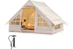 Baralir Tenda da campeggio per 2-4 persone, tenda gonfiabile pop-up, installazione rapida in 2 minuti, PU5000 impermeabile, tenda di lusso da campeggio all'aperto