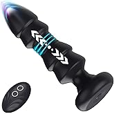 Anal Vibratoren Analvibrator, Buttplug mit 5 Teleskopmodi, Prostata Stimulator mit Fernsteuerung, Anal Butt Plug Dildo Vibrat