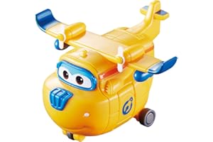 Alpha Animation & Toys- Transforming Super Wings YW710020 Mini Transform a Bots Donnie Plane, Color azul, naranja ( , color/modelo surtido