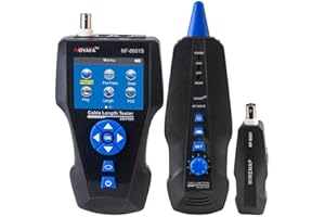 Noyafa - Testeur de câble réseau, NF-8601S TDR, testeur de fil Rj11, Rj45, BNC, multifonctionnel Ethernet LAN, test de point de rupture précis, avec PING/POE