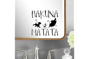 HATCHERABILIA Hakuna Matata Novelty Window/Laptop/Wall/Car sticker (Black)