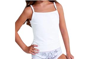 JADEA 2 Canotte Bambina Spalla Stretta 282 in Morbido Cotone Elasticizzato