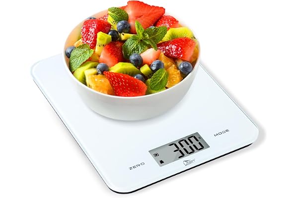 Uten Balance de Cuisine 8 kg/1g, Balance électronique Numérique pour Mesure de Haute Précision, Affichage LED Multifonction, Pour la Cuisine et la Pâtisserie