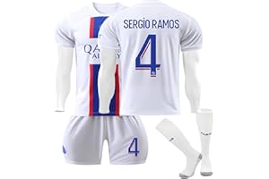 GÉNÉRIQUE Páris Maillot PSG Enfant de Fussball Soccer Jersey, Football T-Shirt et Short, Adultes et Enfants Maillot de Football, Garçon Vêtements de Football Extérieur avec Chaussette, Ensemble Paris