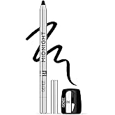 RENEE Midnight Kohl Kajal Pencil | Waterproof, Smudgeproof With Sharpener | 24 Hours Long Stay | Darkest Black | One Swipe Ap