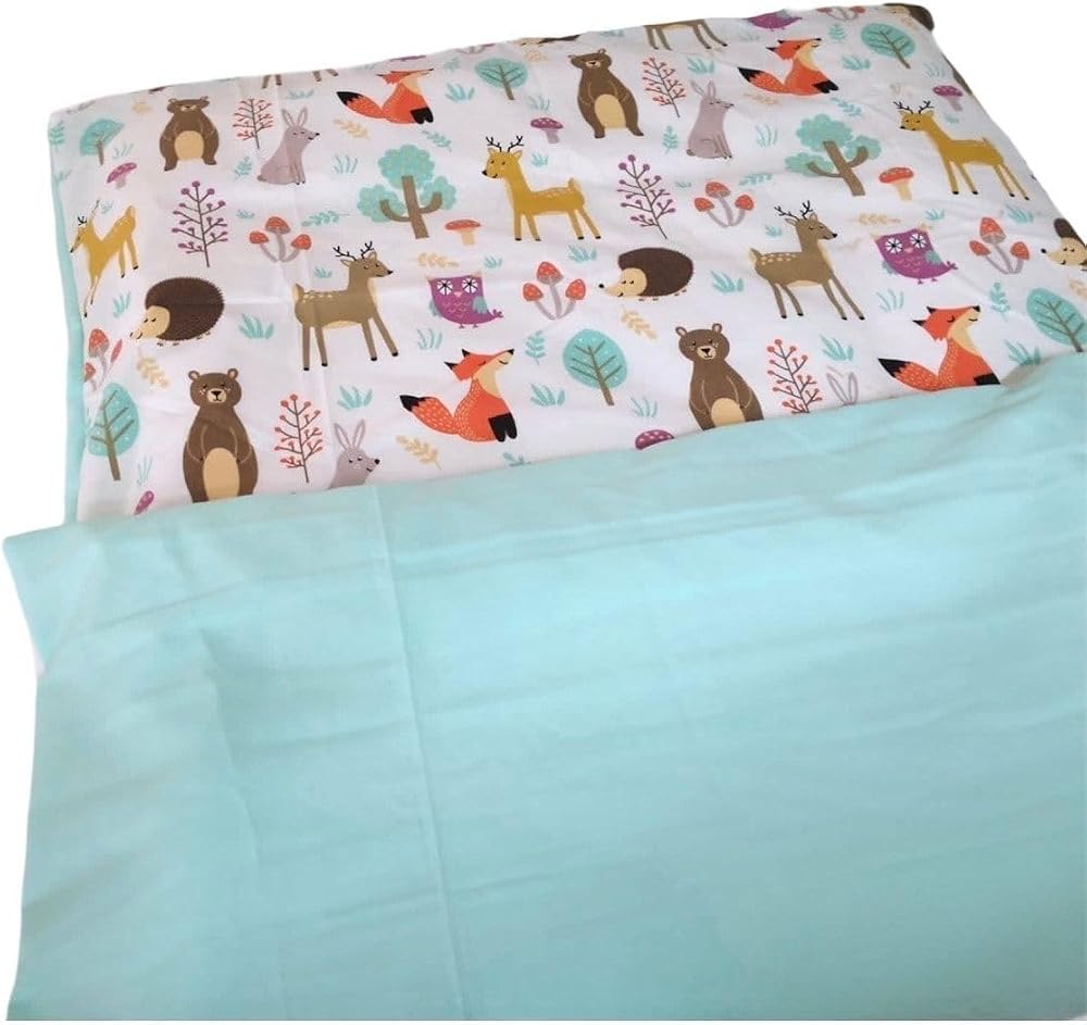 Bebek Özel Tek Nevresim (Yorgan Kılıfı) Doğa Mint 100 X 150 Cm (SADECE YORGAN KILIFIDIR)