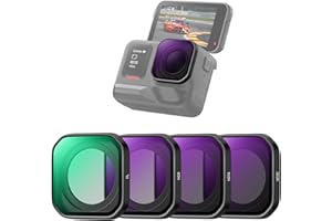 K&F CONCEPT Set di Filtri PL e ND per Insta360 Ace Pro 2. Kit da 4 pezzi (PL+ND8/16/32) in vetro ottico HD multirivestito. Accessorio essenziale per riprese professionali.