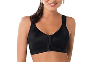 XWSM Brust Prothese Tasche BH Verschluss Vorne Post Chirurgische Baumwolle Leibchen Mastektomie BH Dünne Unterwäsche Frauen Top Weste BH (Color : Black, Size : 50/115(ABC))