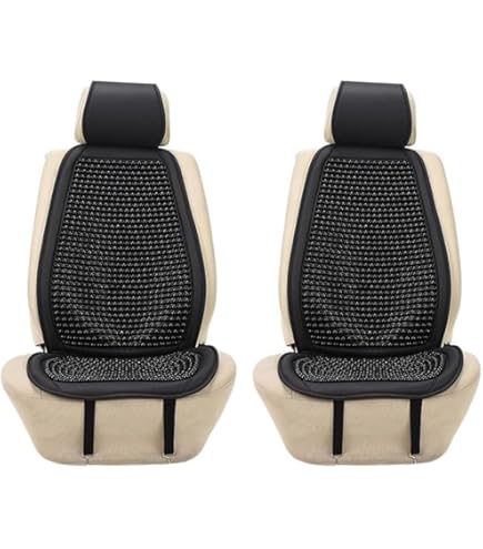 Natural Wood Beaded Seat Cool Wooden Beads Seat | Wooden Bead Car/Van/Taxi Front Seat Massaging Cool Cushion Makes Driving More Bearable And Less Pai-nful - View #2